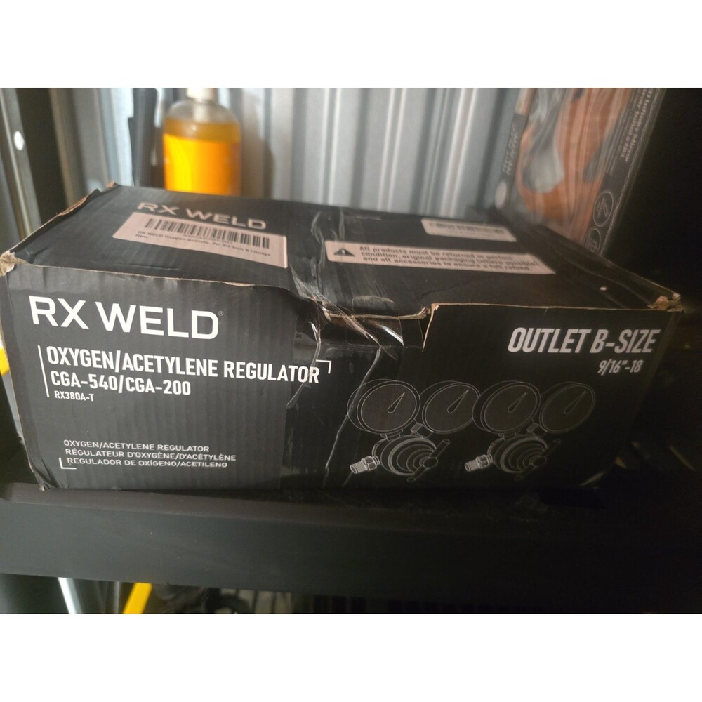 RX Weld Oxygen/Acetylene Regulator CGA-540/CGA-510 RX750A-Pc Compatible w V Styl